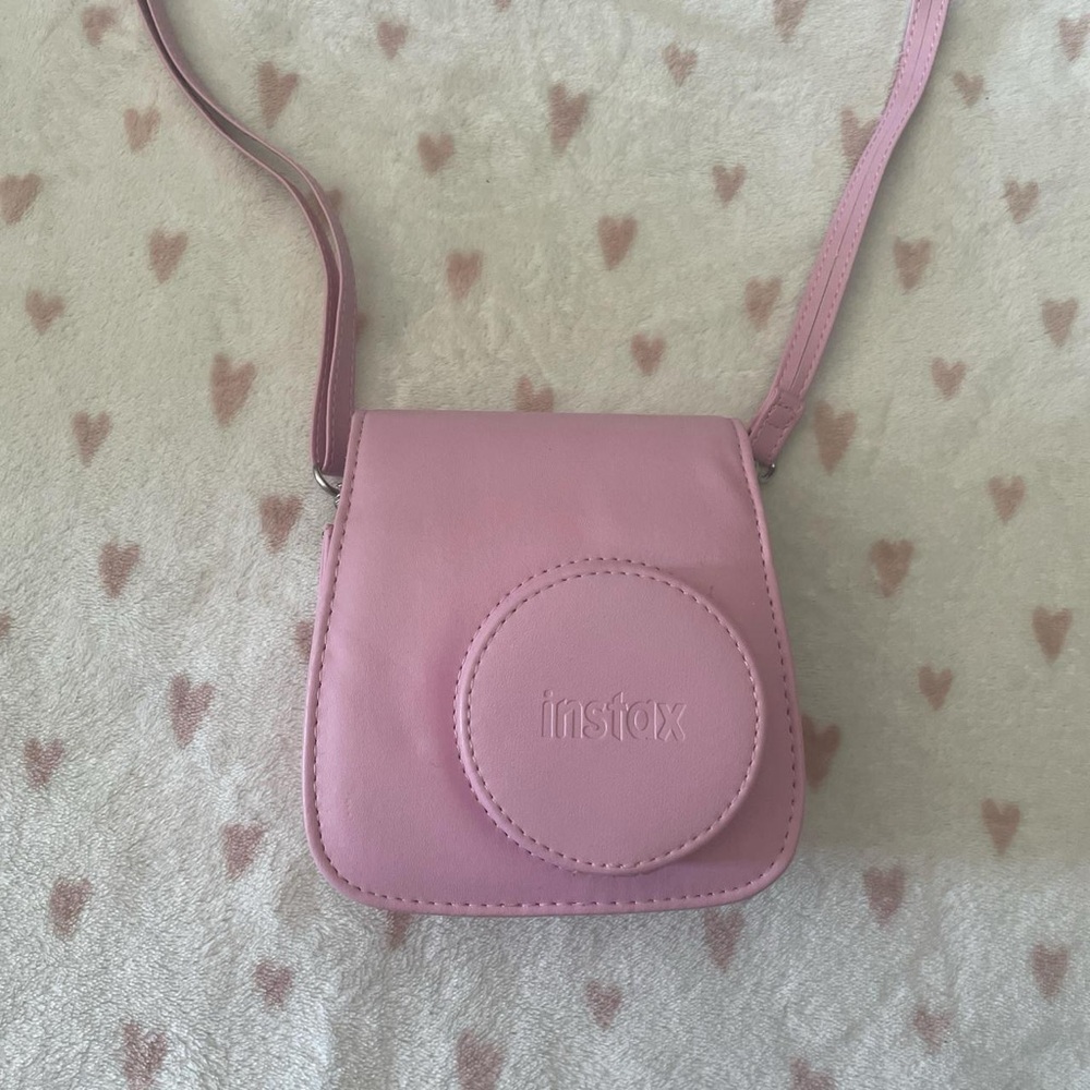 Pink Instax Polaroid Camera Bag